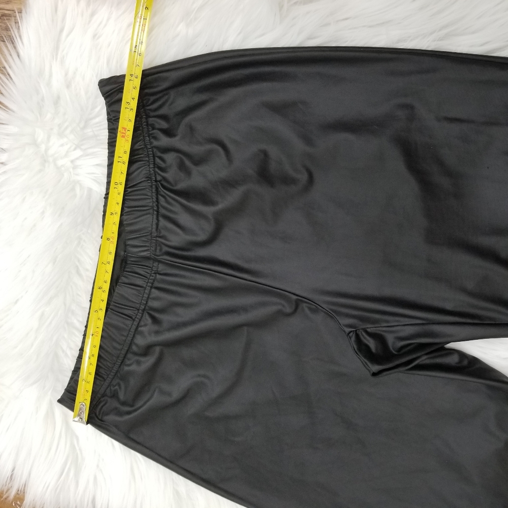 Black Faux Leather Leggings - Picture 7 of 15